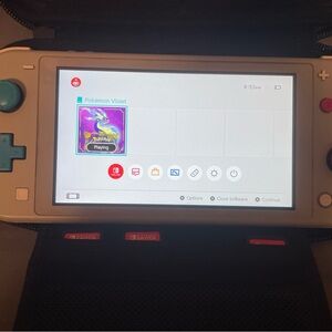 Nintendo Switch Lite - Light Gray with Teal Buttons
